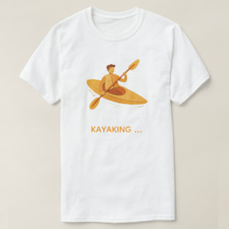 Geboren om te peddelen Kayak Avontuur Grafische T- T-shirt