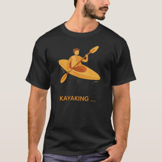 Geboren om te peddelen Kayak Avontuur Grafische T- T-shirt