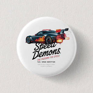 Geboren om te racen, gedwongen te werken ronde button 3,2 cm