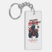 Geboren om te rijden | Biker sleutelhanger voor mo (Voorkant Links)