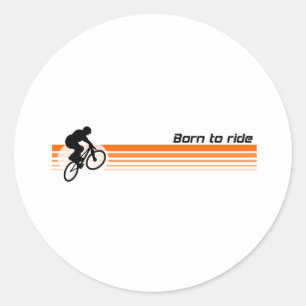 Geboren om te rijden - BMX Ronde Sticker