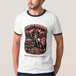Geboren om te rijden, gebouwd om te leiden Motorfi T-shirt