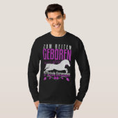 Geboren om te rijden Getrokken naar school Paard z T-shirt (Voorkant volledig)