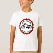 Geboren om te rijden met papa familie avontuur Kee T-shirt (Voorkant)