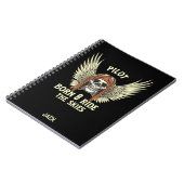 Geboren om te rijden Skies, Cool Fun Aviation Cust Notitieboek (Linkerzijde)