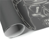 Geboren om te rijden Skull Biker rijden om te leve Cadeaupapier (Rol Hoek)