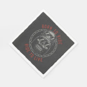 Geboren om te rijden Skull Biker rijden om te leve Servet (Hoek)