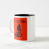 Geboren om te rijden Two-Tone Coffee Mok (Voorkant links)