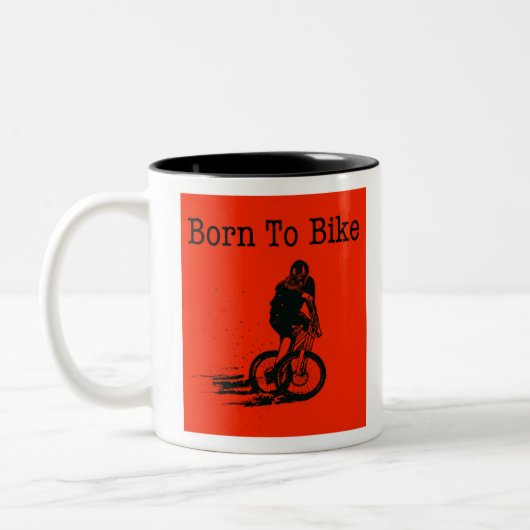 Geboren om te rijden Two-Tone Coffee Mok (Links)