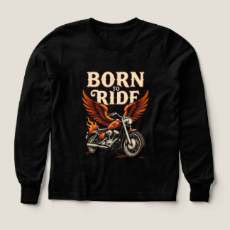 Geboren om te rijden – Vintage motorrijder Biker v