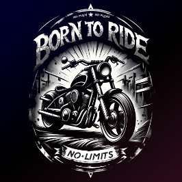 Geboren om te rijden zonder grenzen t-shirt