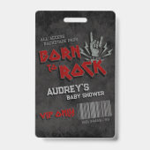 Geboren om te Rocken - VIP All Access Badge (Voorzijde)
