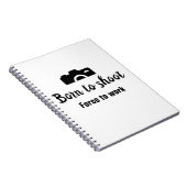 Geboren om te schieten, dwang om te werken notitieboek (Rechterzijde)