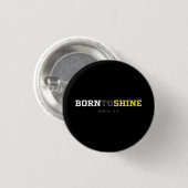 Geboren om te schijnen – Daniel 12:3 knopspelden Ronde Button 3,2 Cm (Voorkant /achterkant)