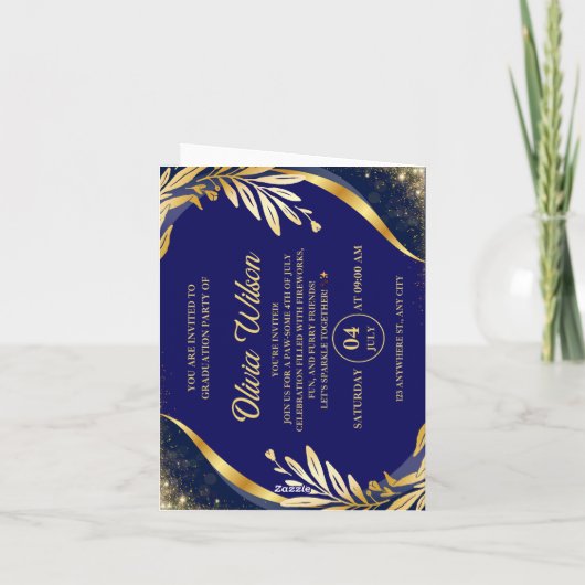 Geboren om te Schitteren – Leuke 4 juli Feest Uitn (Achterkant)