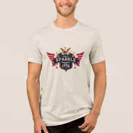 Geboren om te schitteren – Patriotic Shield T-shir Tri-Blend Shirt