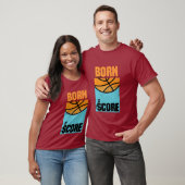 Geboren om te scoren Basketbal T-shirt (Unisex)