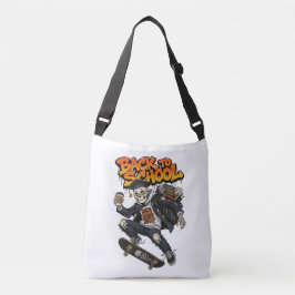 Geboren om te Skaten Gedwongen om te Studeren Grap Crossbody Tas