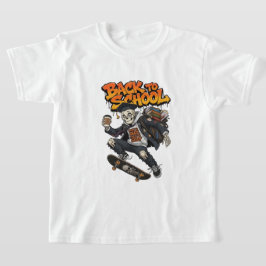 Geboren om te Skaten Gedwongen om te Studeren Grap T-shirt