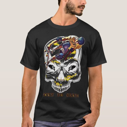 Geboren om te skaten t-shirt (Voorkant)