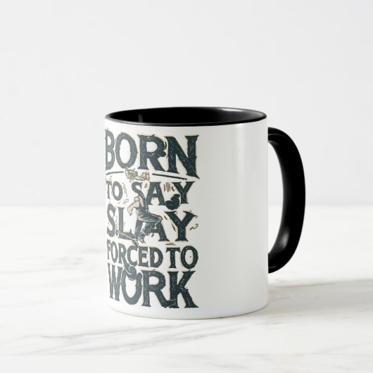 GEBOREN OM TE SLACHTEN GEDWONGEN OM TE WERKEN MOK (Voorkant rechts)