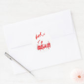 Geboren om te slakken ronde sticker (Envelop)