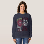 Geboren om te slapen Gedwongen om te werken Trui (Voorkant volledig)