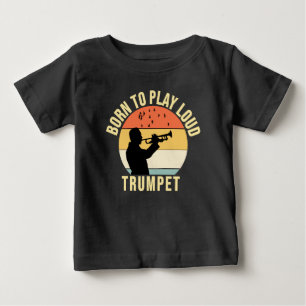 Geboren om te spelen Loud Trompet Retro Muziek cad