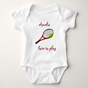 Geboren om te spelen, Tennis Ball en Racquet, Pers Romper