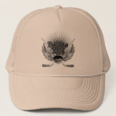 Geboren om te spelen trucker pet (Voorkant)