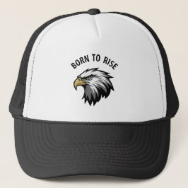 Geboren om te stijgen Eagle Trucker Hat Retro Mesh Pet