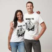 Geboren om te surfen t-shirt (Unisex)