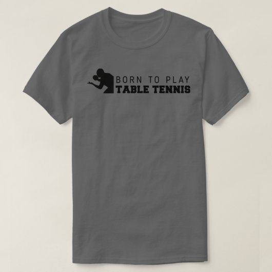 Geboren om te tennissen t-shirt (Design voorkant)