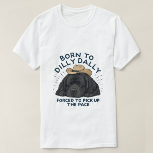 Geboren om te treuzelen Newfie T-shirt