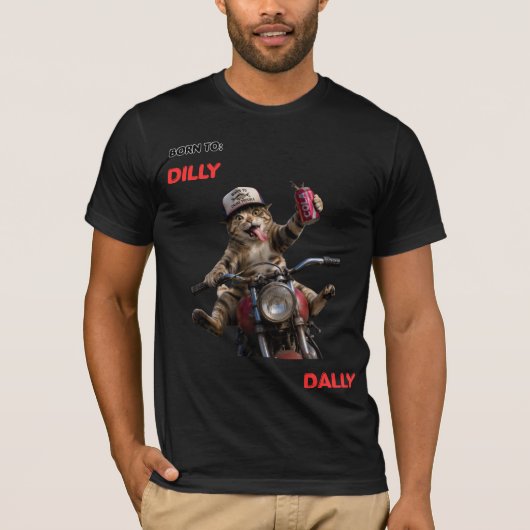 Geboren om te treuzelen t-shirt (Voorkant)