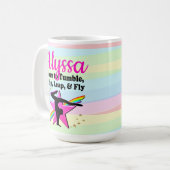 GEBOREN OM TE TUIMELEN, TE FLIPPEN, TE SPRINGEN EN KOFFIEMOK (Voorkant links)