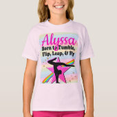 GEBOREN OM TE TUIMELEN, TE FLIPPEN, TE SPRINGEN EN T-SHIRT (Voorkant)