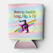 GEBOREN OM TE TUMBLE GYMNASTICS SODA CAN HOESJE BLIKJESKOELER (Voorkant)