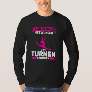 Geboren om te turnen Turnen schoolkind T-shirt
