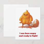 Geboren om te Vechten Notitiekaartje (Voorkant / Achterkant)