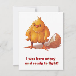 Geboren om te vechten notitiekaartje