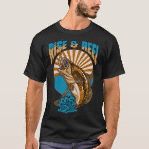 Geboren om te vissen - de evolutie van de mens t-shirt