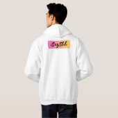Geboren om te vissen hoodie (Achterkant volledig)