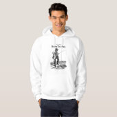Geboren om te vissen hoodie (Voorkant volledig)