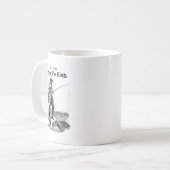 Geboren om te vissen koffiemok (Voorkant links)