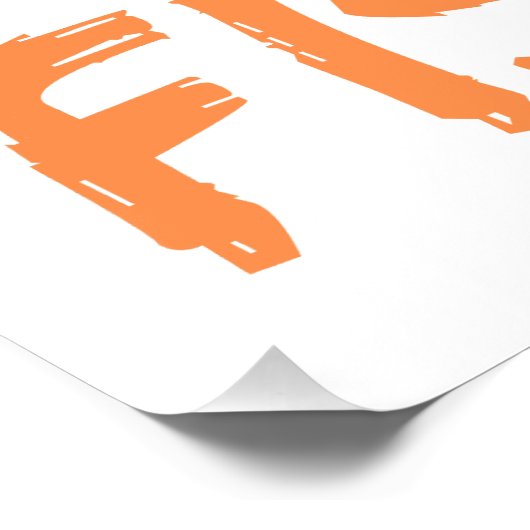 Geboren om te vissen perfect poster (Hoek)