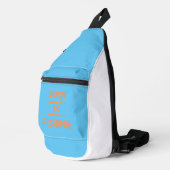 Geboren om te vissen sling bag (Rechterhoek)