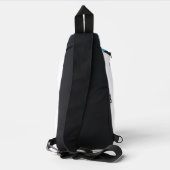 Geboren om te vissen sling bag (Achterkant)