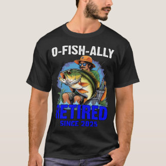 Geboren om te vissen t-shirt