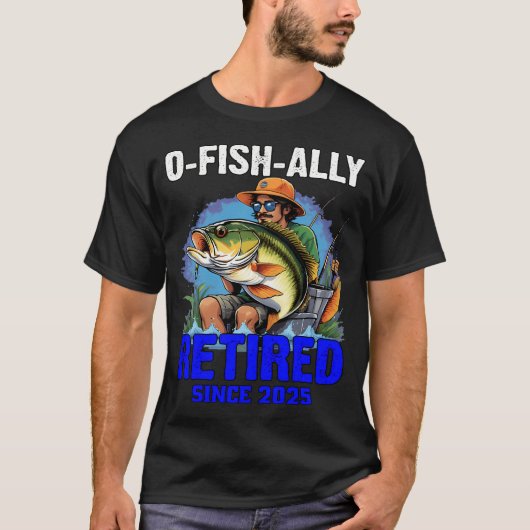 Geboren om te vissen t-shirt (Voorkant)